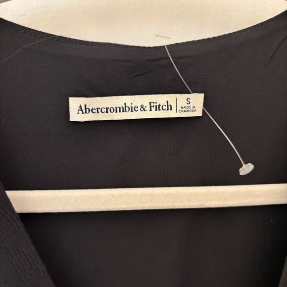 Abercrombie & Fitch Black Tie-Front Tailored Vest size S Preppy - Picture 7 of 11